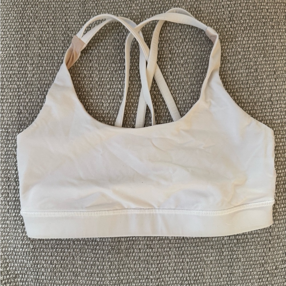 Women's lululemon white  Sports Bra
